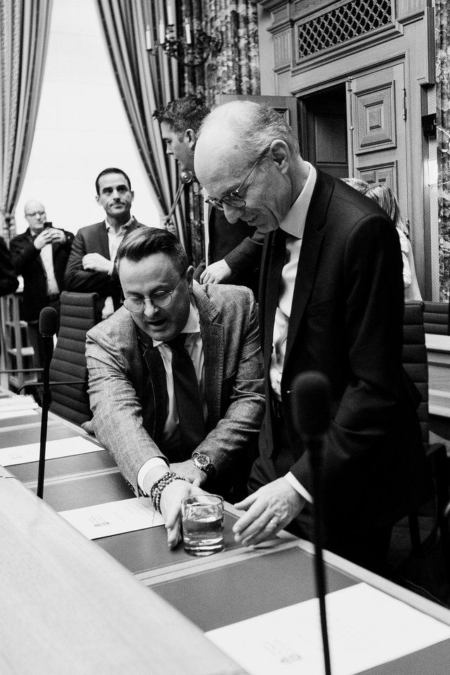 Xavier Bettel und Luc Frieden Mitte November im Parlament