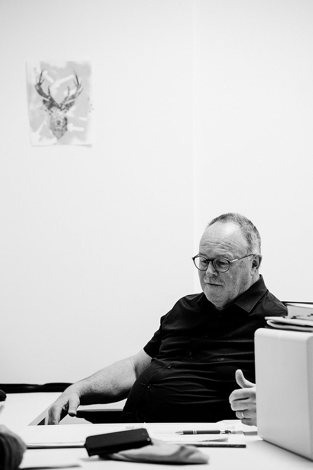 Romain Schneider, ce mardi à Wiltz, dans son bureau  de l’OGBL