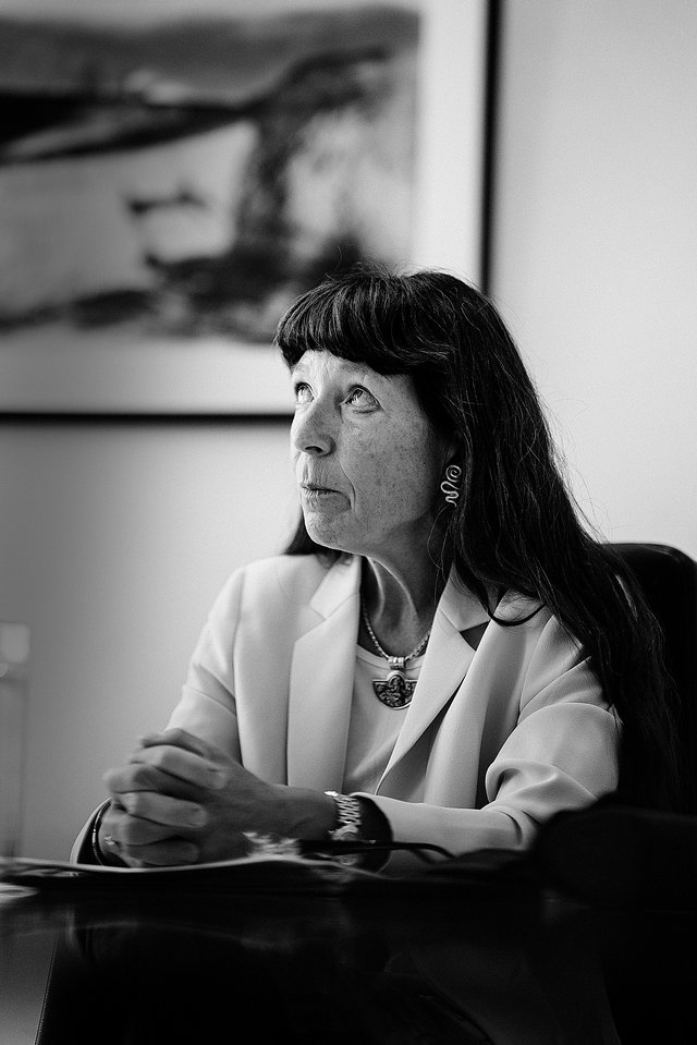 Françoise Thoma, dans les bureaux de la BCEE, mercredi après-midi